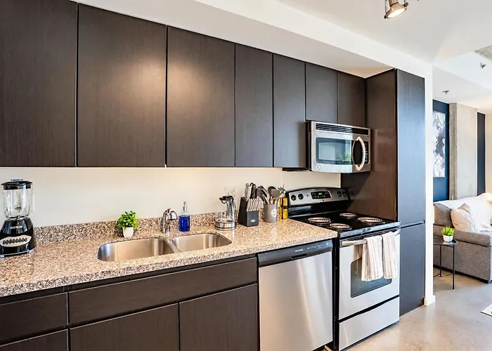 Apartamento Stylish 1bd - Downtown - Gym, Pool, Parking *